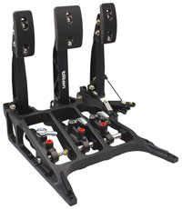 Click for a larger picture of Tilton 3-Pedal Assembly, 850 Series for 77/78 MCs, Underfoot