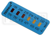 Pegasus Part No. THERMAX6 - Thermax6 Temperature Indicating Labels Click for a larger picture of Thermax6 Temperature Indicating Labels