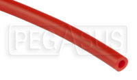 Click for a larger picture of Red Silicone Vacuum Hose, 7mm (9/32") ID, sold per foot