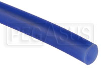 Large photo of Blue Silicone Vacuum Hose, 8mm (5/16