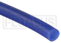 Large photo of Blue Silicone Vacuum Hose, 9mm (3/8