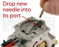 Step 12, Drop your new needle into its port.