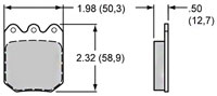 Click for a larger picture of Wilwood 6812 Brake Pad, DLS FLoater, BP-30 Compound