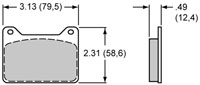 Click for a larger picture of Wilwood 7912 Brake Pad, Wilwood Powerlite, BP-30 Compound