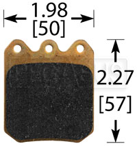 Click for a larger picture of Wilwood 6812 Brake Pad, Dynalite Single, BP-10 Compound