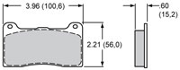 Click for a larger picture of Wilwood 7816 Brake Pad, Dynapro/NDL, A Compound, .60 Thick