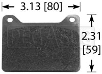 Click for a larger picture of Wilwood 7912 Brake Pad, Wilwood Powerlite, PL2R/ST