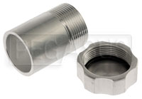 Click for a larger picture of OBP Weld-On Aluminum Filler Neck with Cap, 40mm OD
