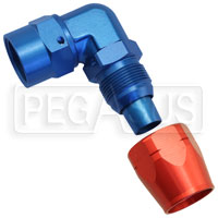 Click for a larger picture of Forged Aluminum Swivel Hose End for Steel Braided Hose