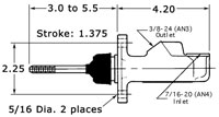 Click for a larger picture of Girling Remote Reservoir Master Cylinder