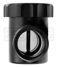 Click for a larger picture of Aeroflow In-Line Radiator Filter / Filler, Black