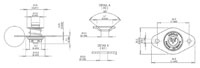 Click for a larger picture of Aeroloc 10-07 Fastener, Cross Head, Plain Holes, 0.80" Long