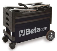 Click for a larger picture of Beta Tools C27S-B Outdoor Folding Tool Trolley, Black