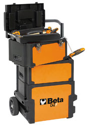 Click for a larger picture of Beta Tools C42H Three-Module Tool Trolley, Deep / High