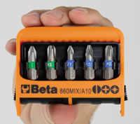 Click for a larger picture of Beta Tools 860TX/A10 Set of 10 Torx Bits in Dispenser Case