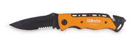 Click for a larger picture of Beta Tools 1778SOS Rescue Knife with Seat Belt Cutter