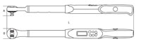 Click for a larger picture of 599DGT/10X Digital Torque Wrench, 1/2" Drive, 15-80 lb-ft