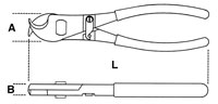 Click for a larger picture of Beta Tools 1132/230 Cable Cutters, PVC Handles, 230mm