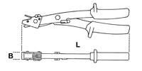 Click for a larger picture of Beta 1120ARL Spare Center Jaw for 1120 Hand-Held Nibbler