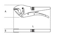 Click for a larger picture of Beta 1051GM Double Adjusting Locking Pliers, Floating Jaw