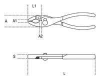 Click for a larger picture of Beta Tools 1153/160 Slip Joint Pliers, 160mm