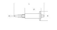 Click for a larger picture of Beta Tools 37PM/200 Ribbed Cape Chisel with Hand Guard, 8mm