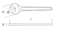 Click for a larger picture of Beta Tools 52/18 Single Open-End Wrench, 18mm