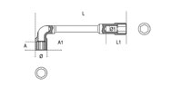 Click for a larger picture of Beta Tools 937 Double End 6-Pt / 12-Pt Socket L-Wrench, 16mm