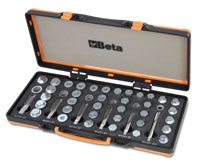 Click for a larger picture of Beta Tools 1495/C6 Oil Pan Drain Plug Thread Repair Set