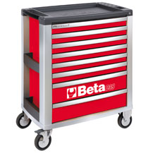 Click for a larger picture of Beta Tools C39/8-O Roller Tool Cabinet, Orange - Ships Truck