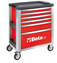 Click for a larger picture of Beta Tools C39/6-O Roller Tool Cabinet, Orange - Ships Truck