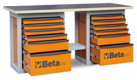 Click for a larger picture of C59B/O Endurance 12-Drawer Workbench, Orange, Ships Truck