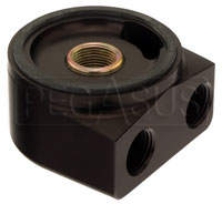 Click for a larger picture of Remote Oil Filter Adapter, 90 Deg Rotating, 20x1.5mm Thread