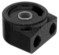 Click for a larger picture of Remote Oil Filter Adapter, 90 Deg Rotating, 22x1.5mm Thread