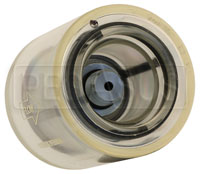 Click for a larger picture of Facet Clear Fuel Filter, Male 1/2-20 to 1/2 Hose