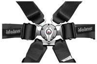Click for a larger picture of Lifeline Copse 6-Point 2x2 Pull Down FIA Harness, Black