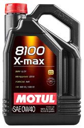 Click for a larger picture of Motul 8100 X-MAX Synthetic Engine Oil