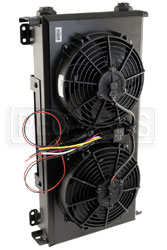 Click for a larger picture of Setrab 3-Series Super STD Cooler, 60 Row, with 2-12 v Fans