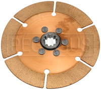 Click for a larger picture of Tilton OT-2 Clutch Disc, 7.25", 1 x 10 Spline