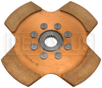 Click for a larger picture of Tilton OT-2 Cerametallic Clutch Disc, 7.25", 1 x 22 Spline