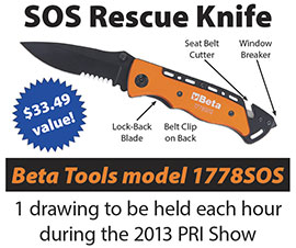 Beta Tools 1778SOS Rescue Knife with Seat Belt Cutter